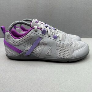 Xero Women's Lightweight Athletic Shoes in Light Gray and Purple